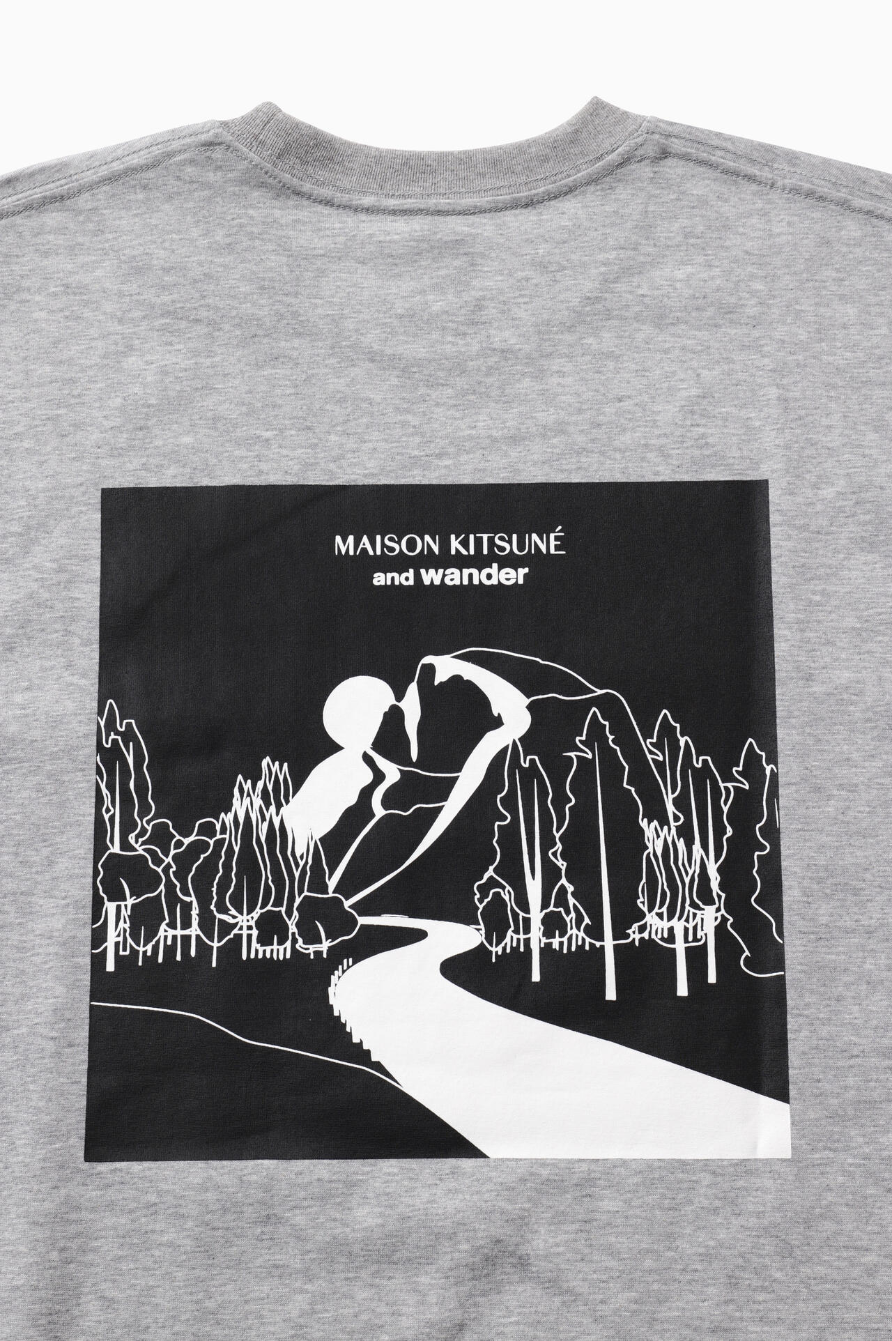 MAISON KITSUNÉ × and wander DRY COTTON T MOUNTAIN | cut_knit | and 