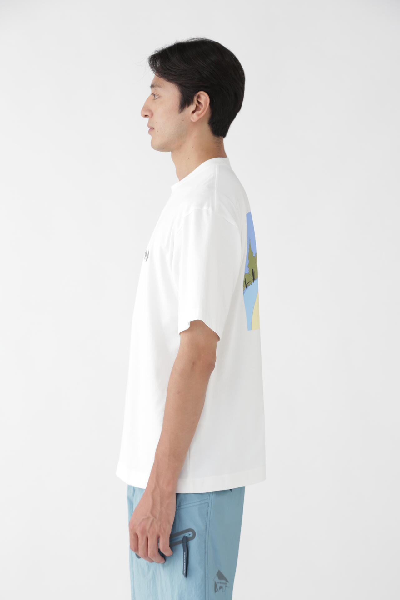 MAISON KITSUNÉ × and wander DRY COTTON T MOUNTAIN