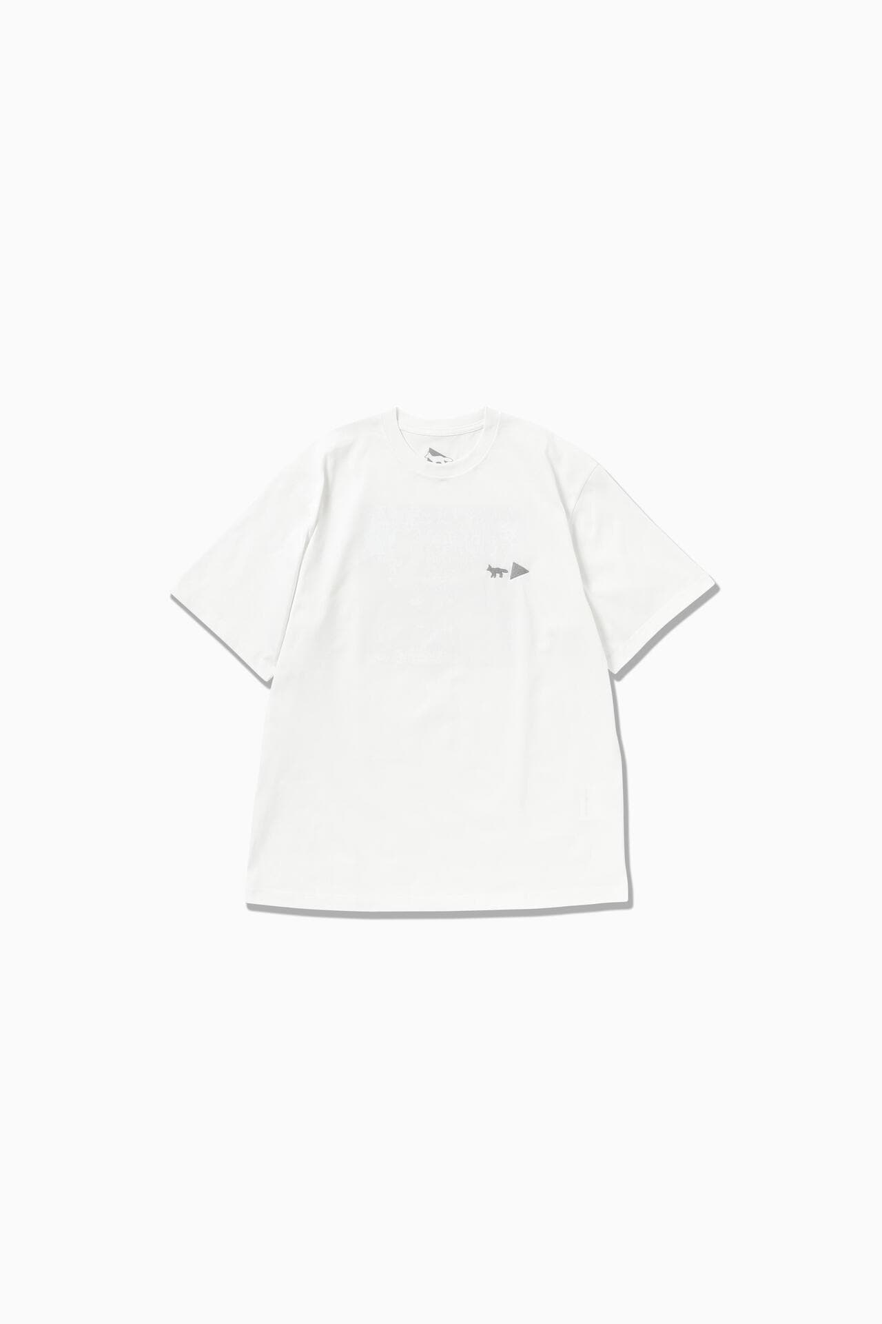 MAISON KITSUNÉ × and wander DRY COTTON T MOUNTAIN | cut_knit | and 