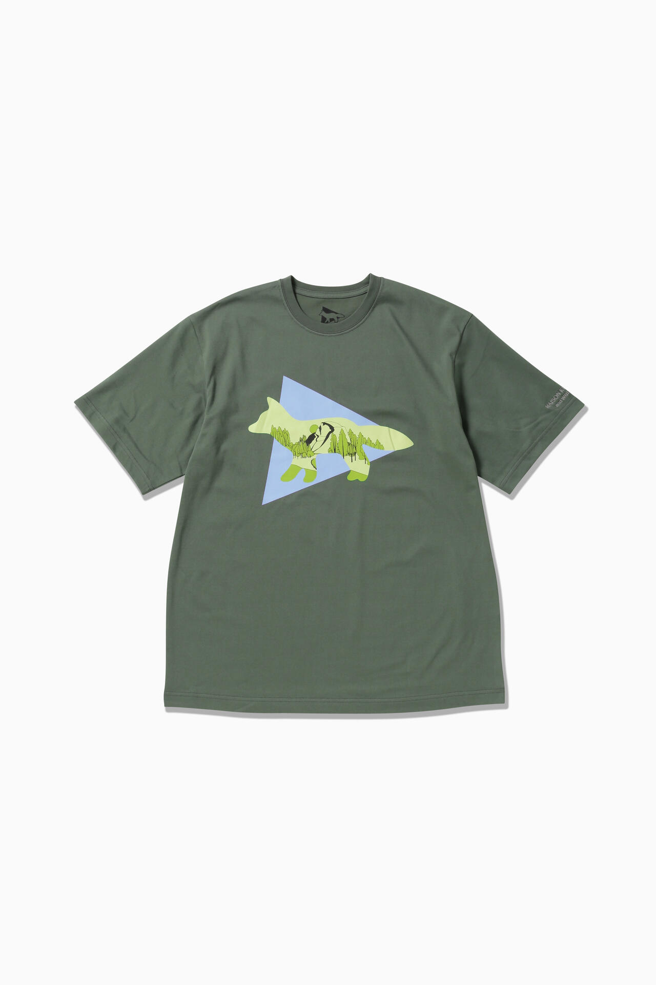 MAISON KITSUNÉ × and wander DRY COTTON T TRIANGLE