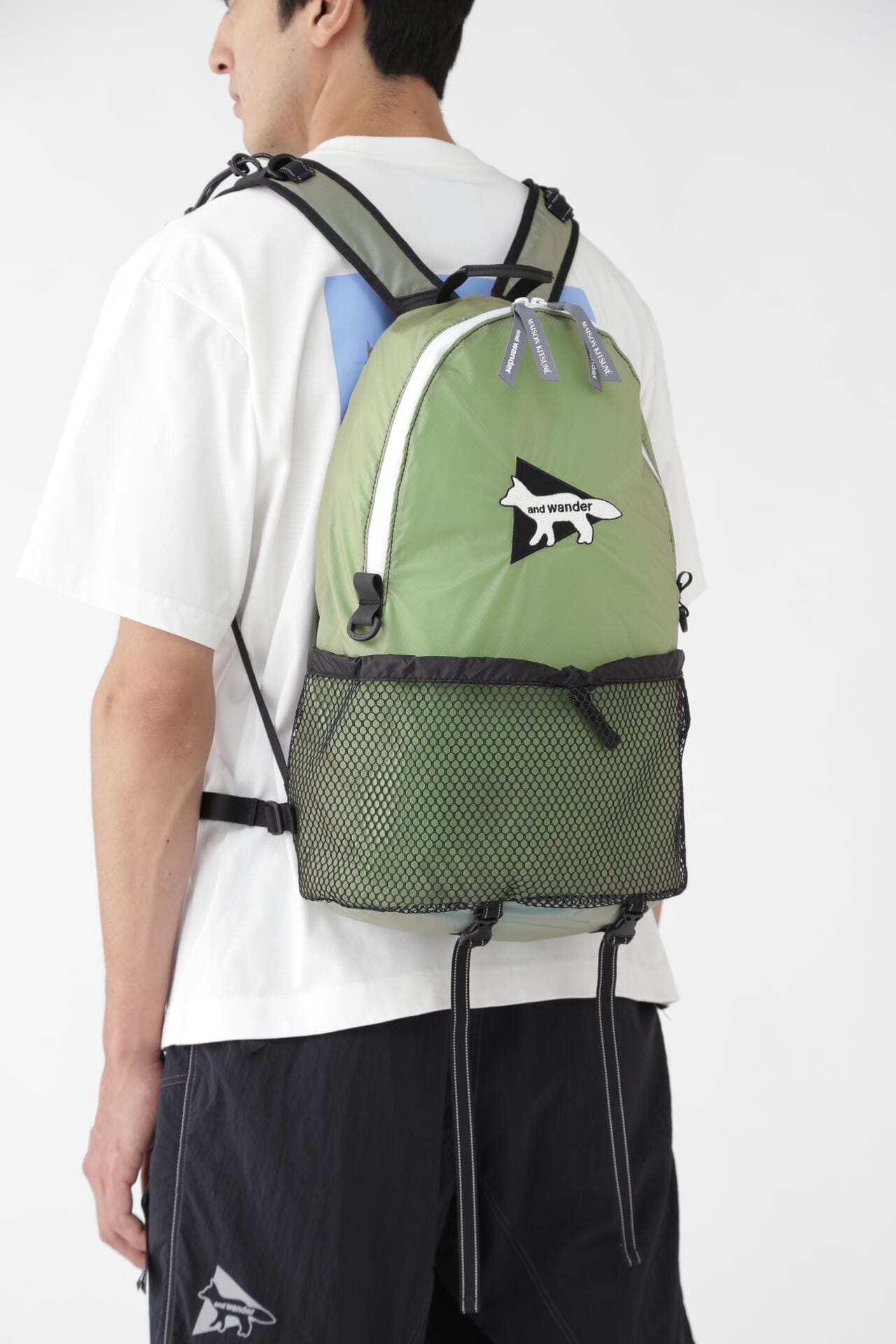 MAISON KITSUNÉ × and wander SIL NYLON 20L DAYPACK | backpack | and 