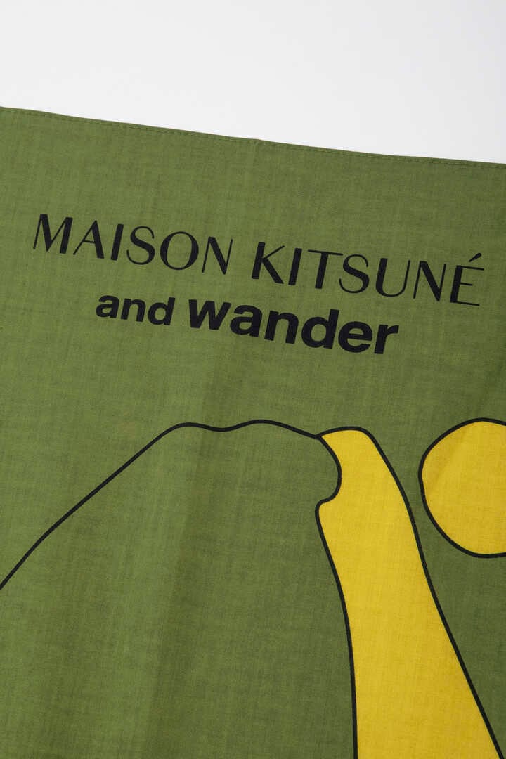 MAISON KITSUNÉ × and wander COTTON BANDANA | goods | and wander 
