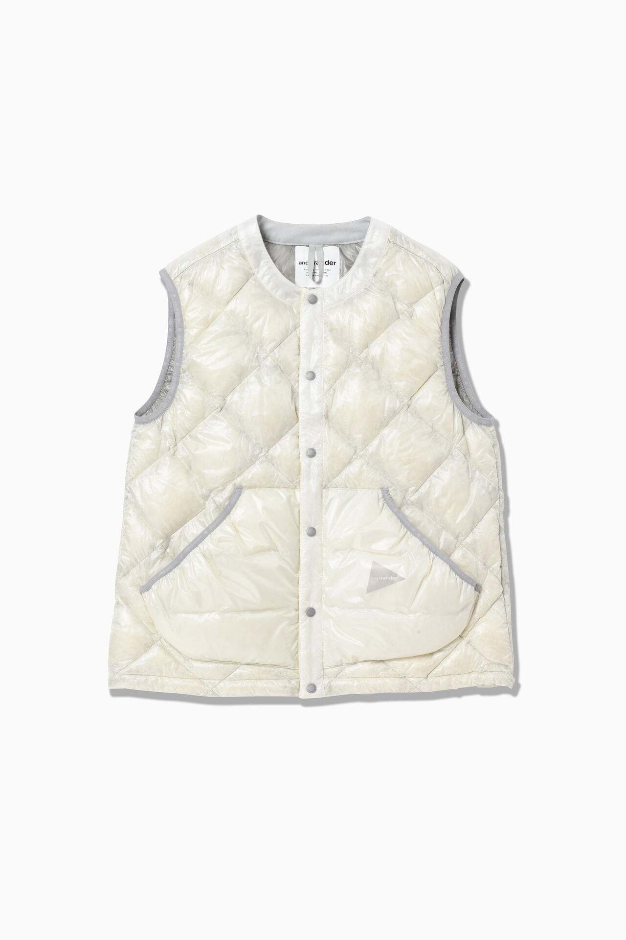 diamond stitch down vest