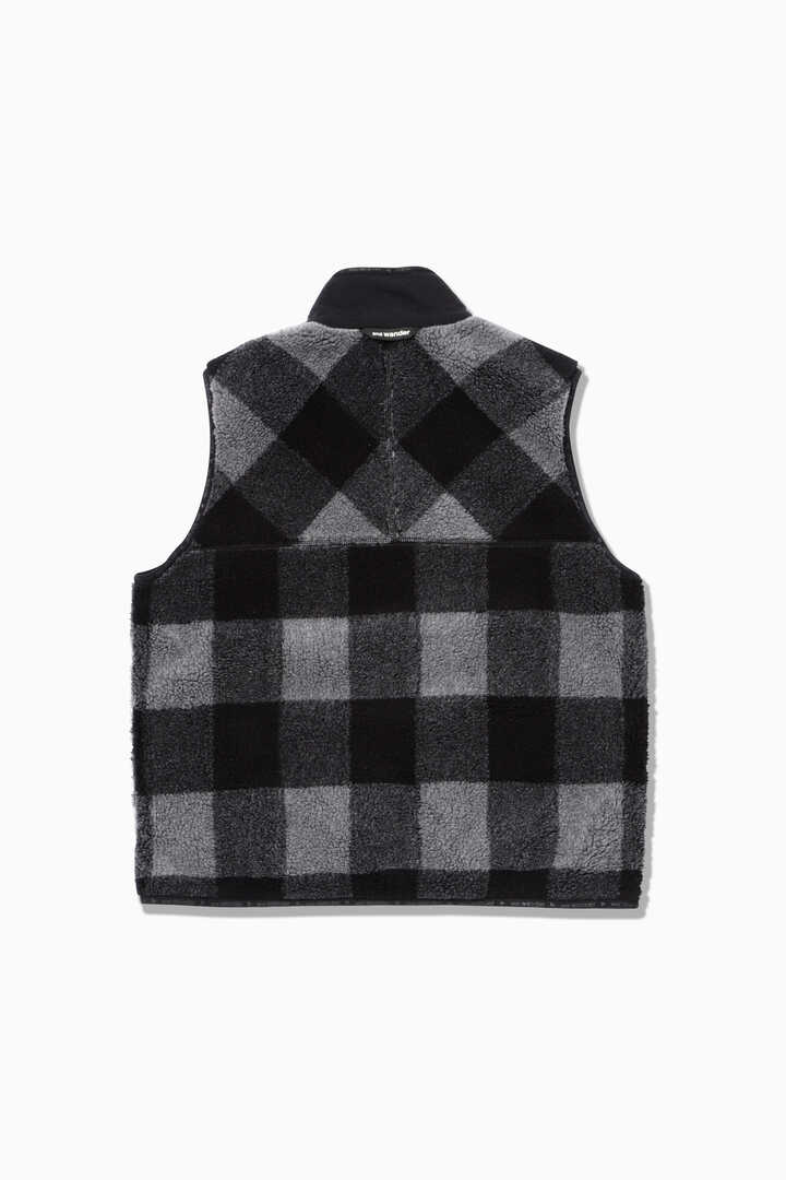 check boa vest | outerwear | and wander ONLINE STORE