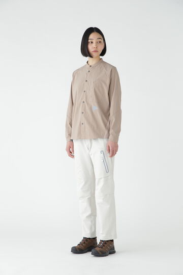 fleece base band collar shirt
