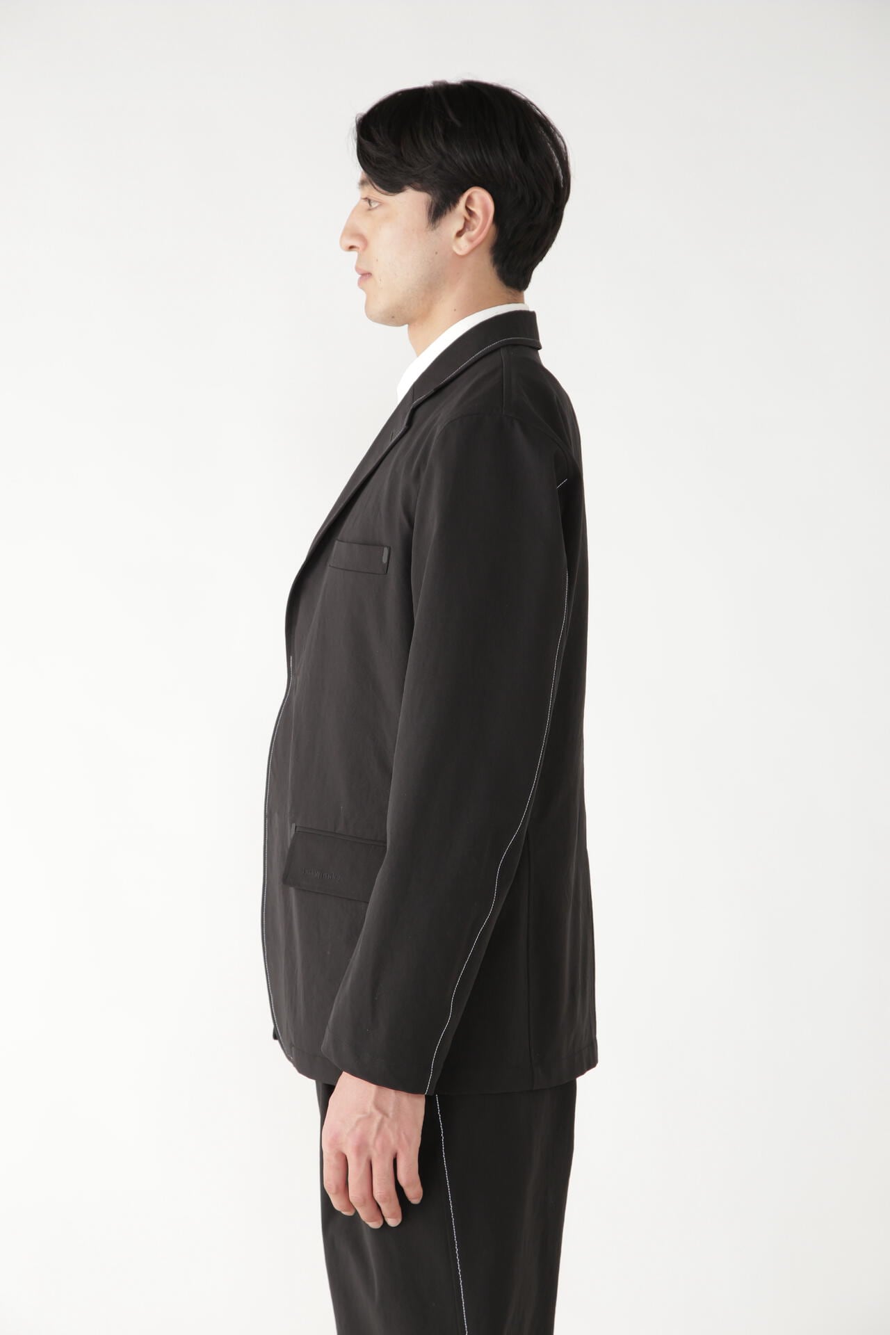 plain tailored stretch jacket (M)