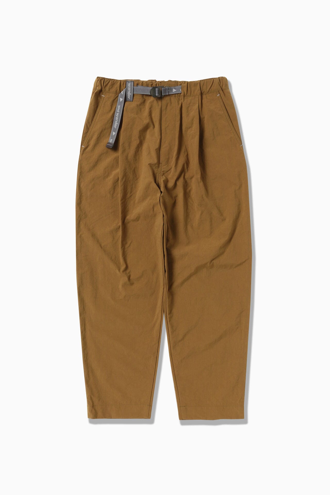 nylon chino tuck tapered pants