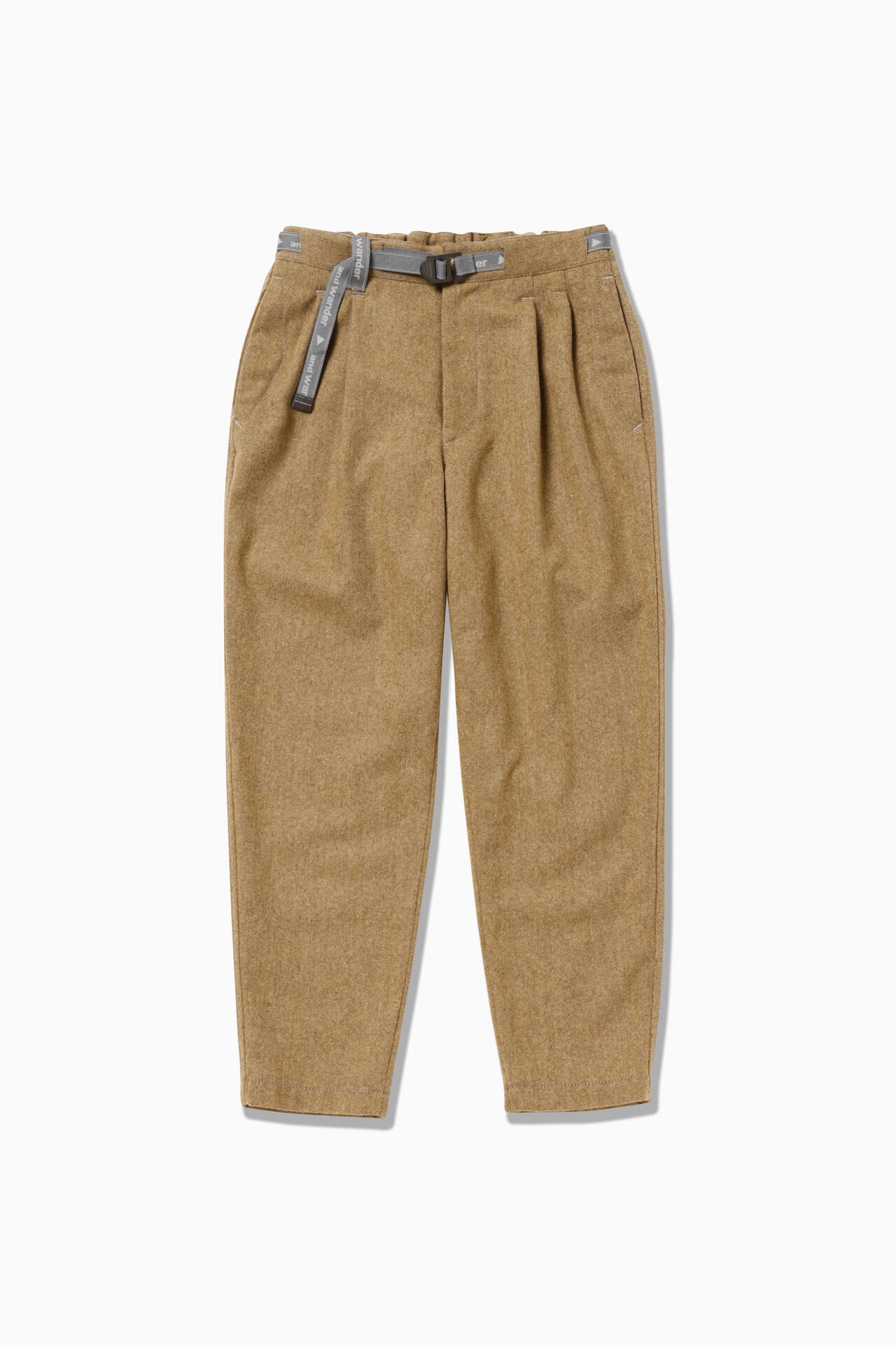 REWOOL tweed tapered pants | bottoms | and wander ONLINE STORE