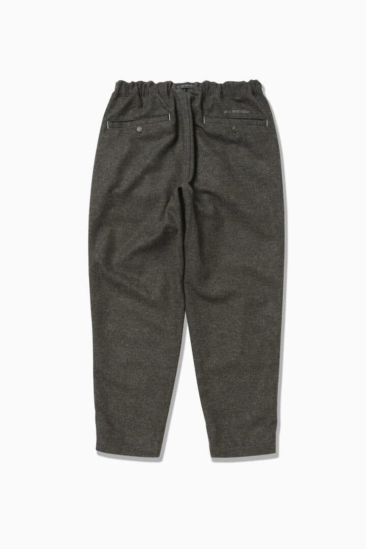 REWOOL tweed tapered pants