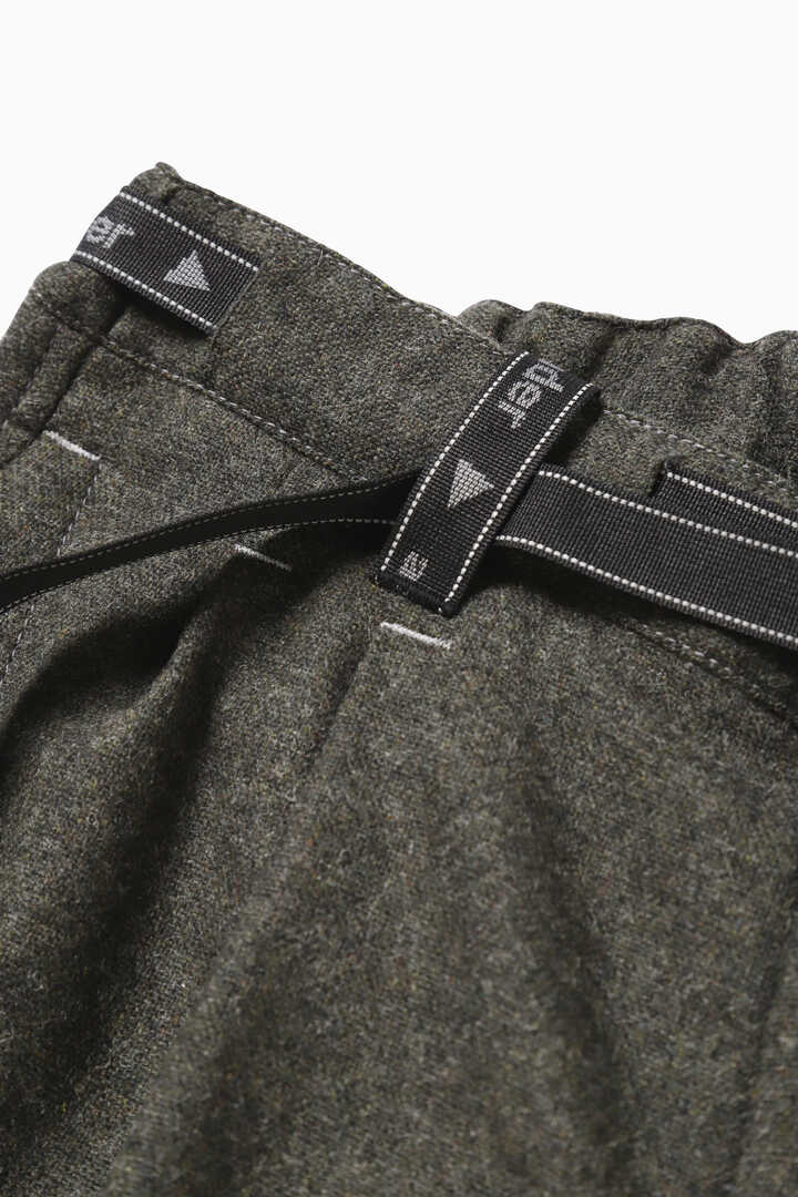 REWOOL tweed tapered pants