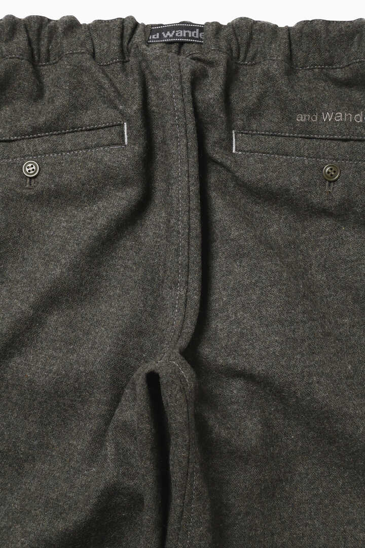 REWOOL tweed tapered pants
