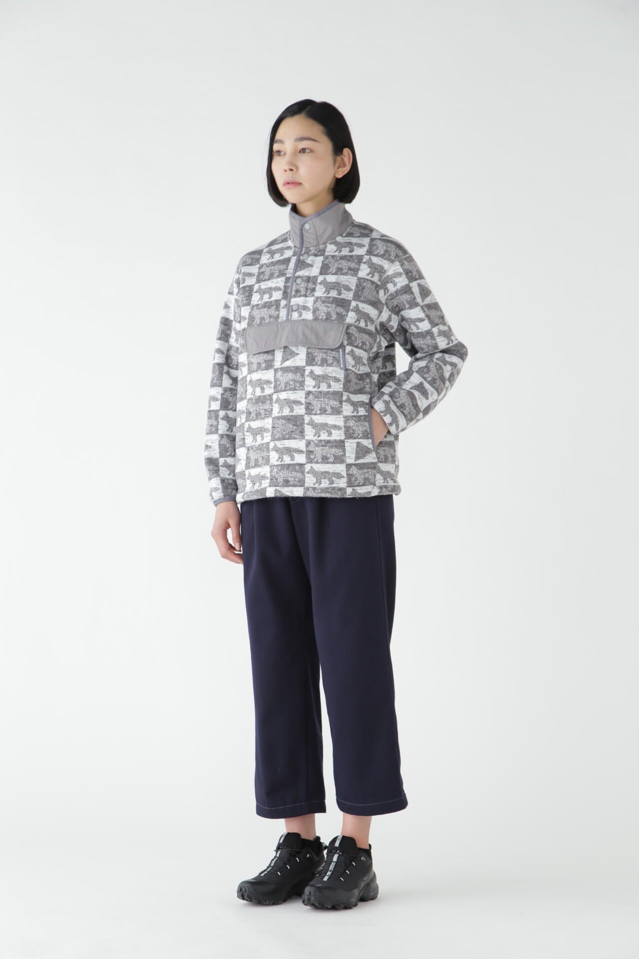 MAISON KITSUNÉ × and wander cotton wool pants