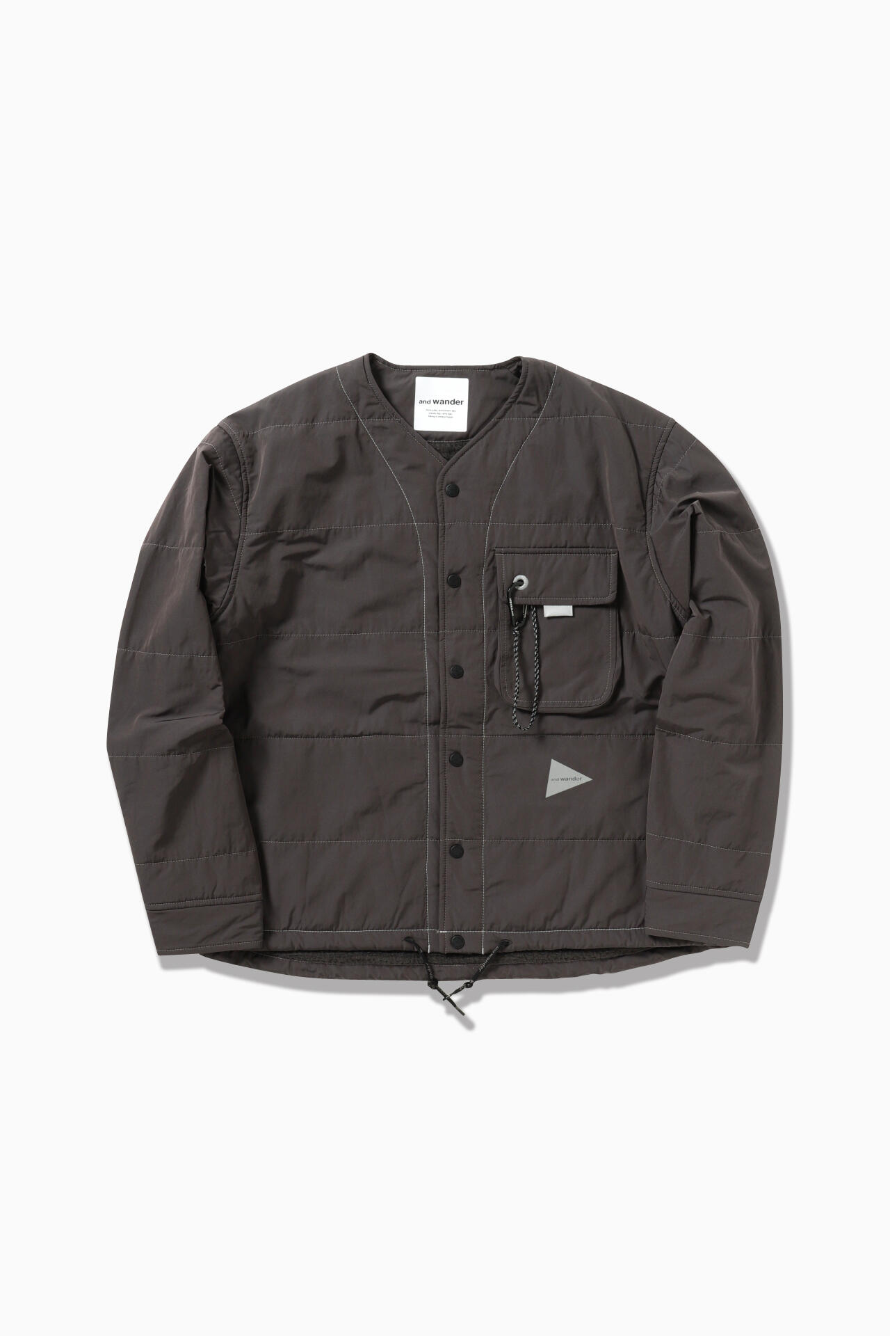 T/C alpha collarless shirt jacket | shirts | and wander ONLINE STORE