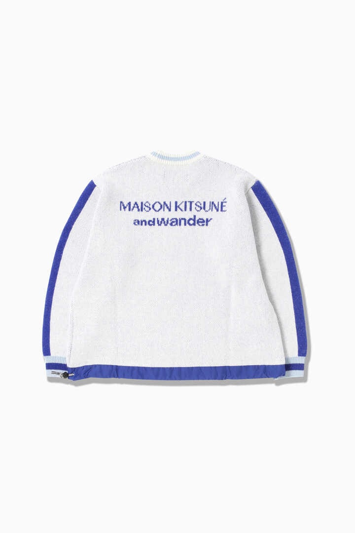 MAISON KITSUNÉ × and wander knit pullover