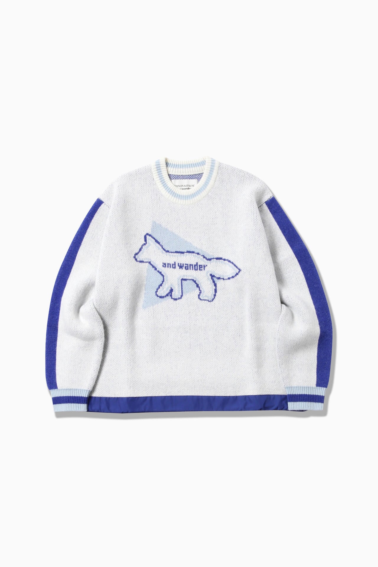 MAISON KITSUNÉ × and wander knit pullover | cut_knit | and wander ...