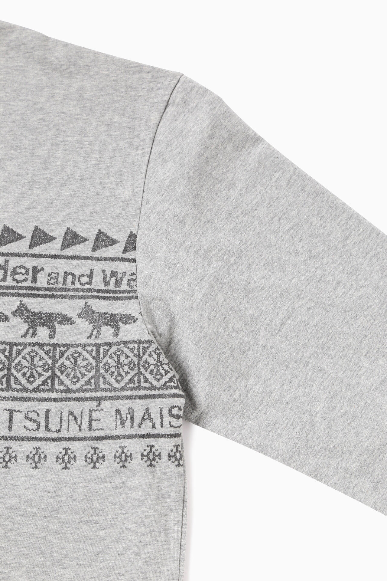 MAISON KITSUNÉ × and wander nordic border dry cotton T