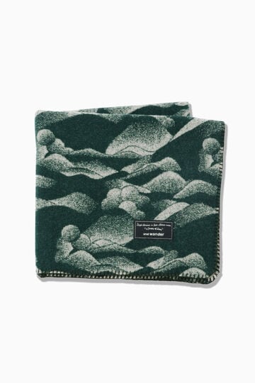 mountain camo wool blanket small