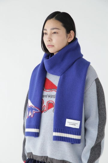 MAISON KITSUNÉ × and wander knit stole