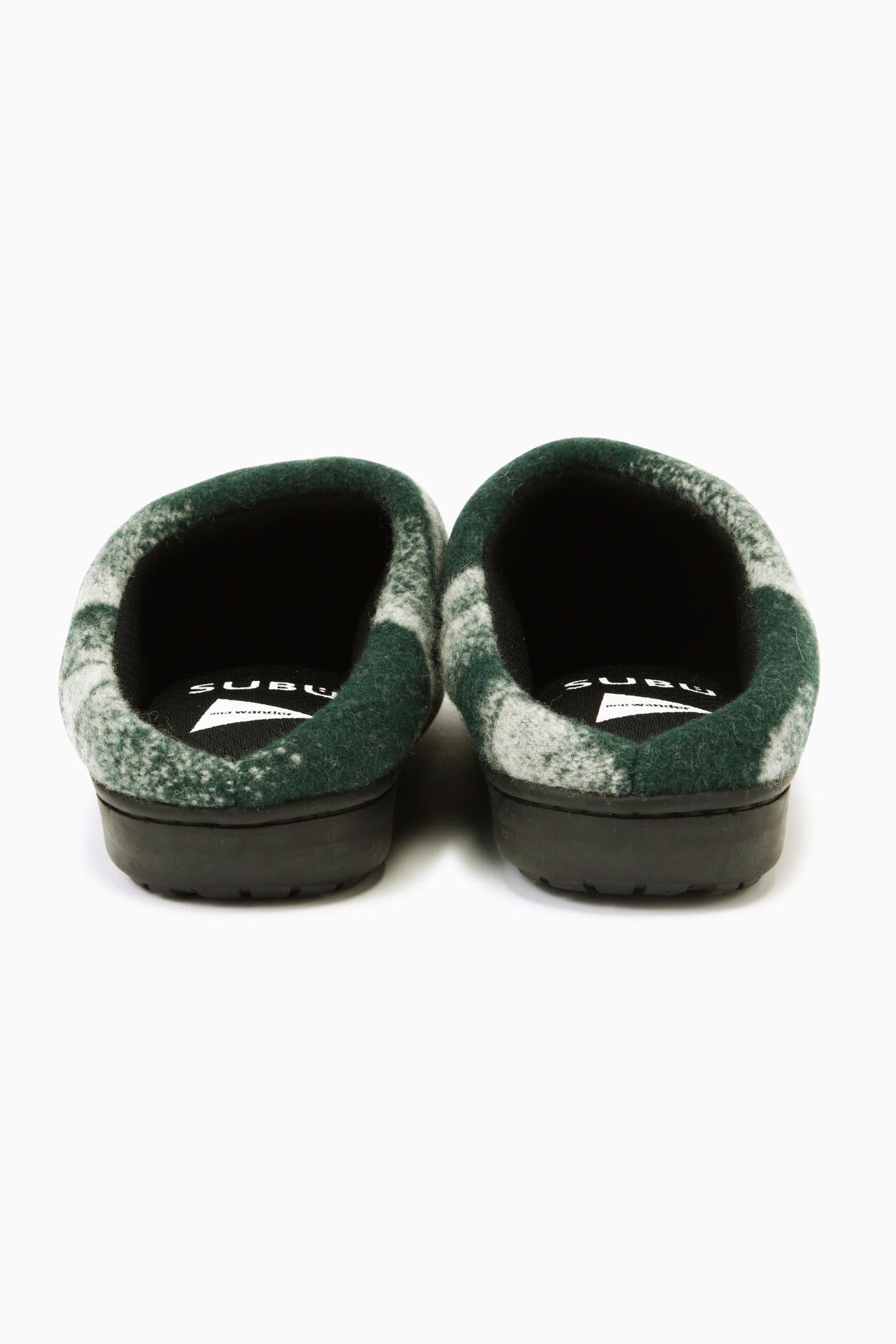 SUBU × and wander mountain camo wool permanent sandal