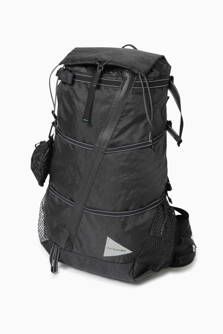 新品未使用】アンドワンダー ECOPAK 40L backpack 黒 防水-