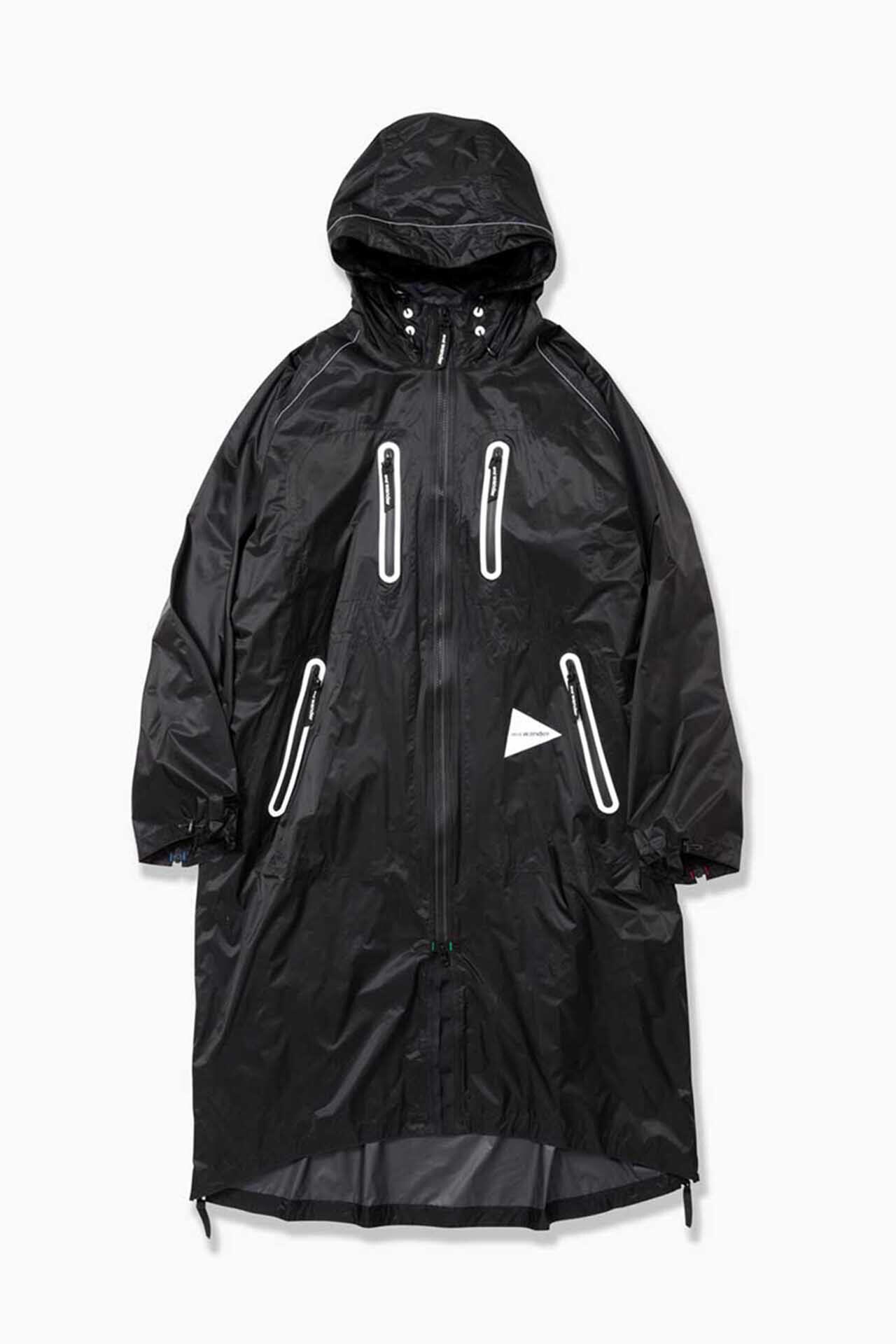 flyand wander アンドワンダー　fly rain long coat