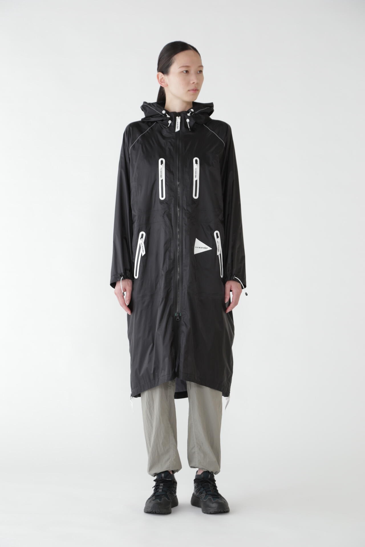 fly rain long coat | outerwear | and wander ONLINE STORE