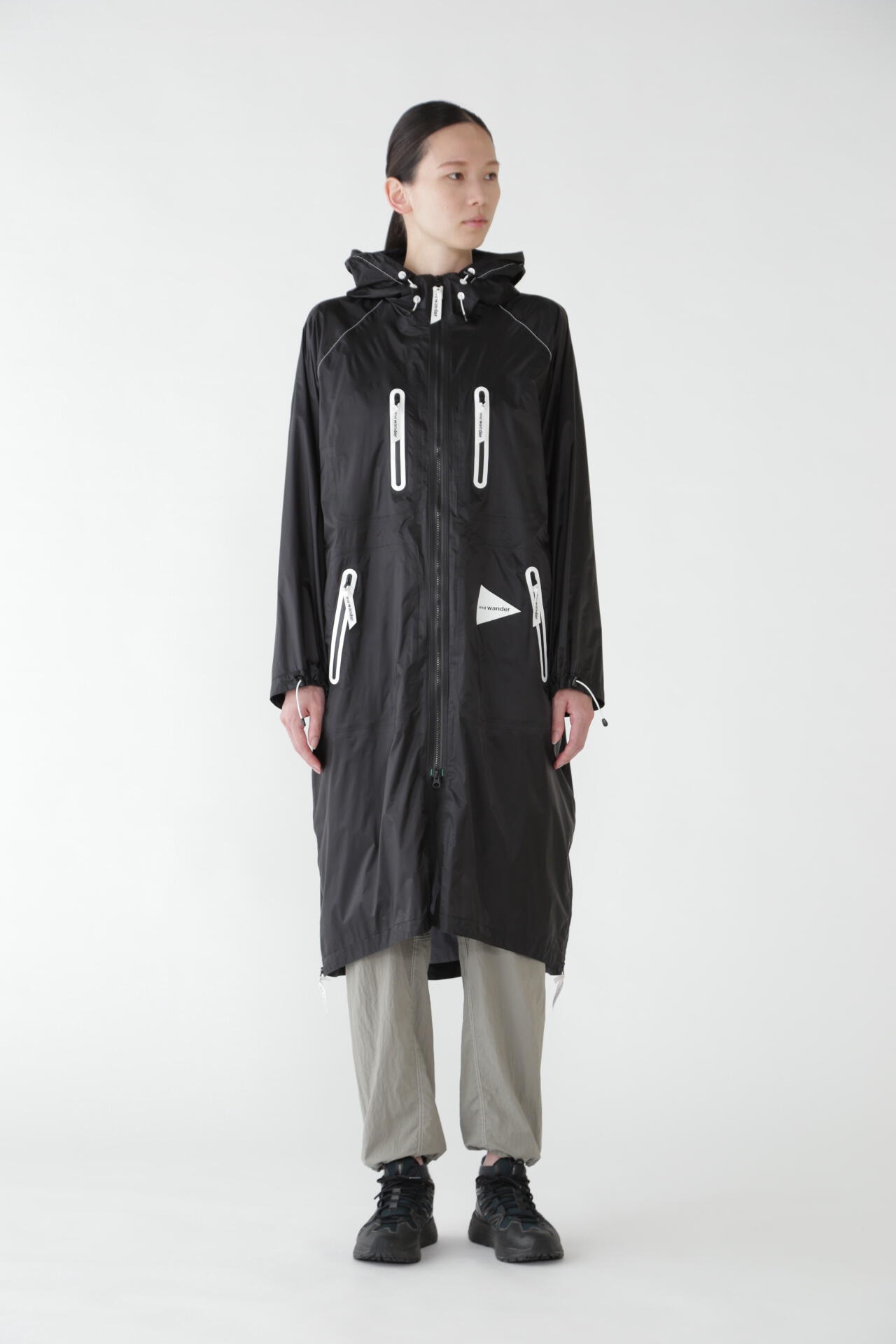 fly rain long coat