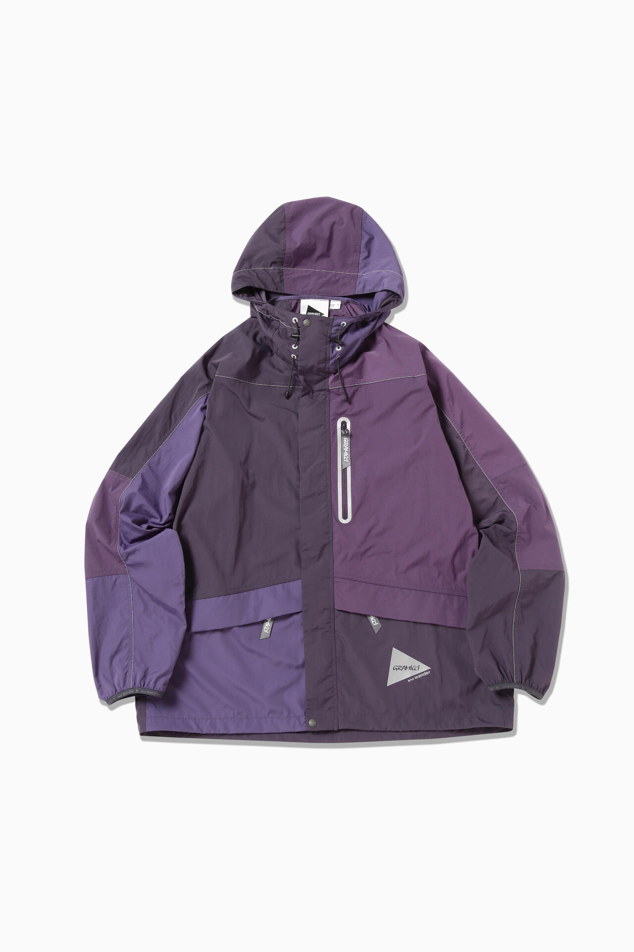 GRAMICCI × and wander PATCHWORK WIND HOODIE | outerwear | and ...