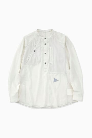 stretch rip band collar shirt