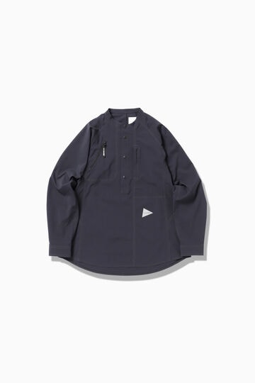 stretch rip band collar shirt