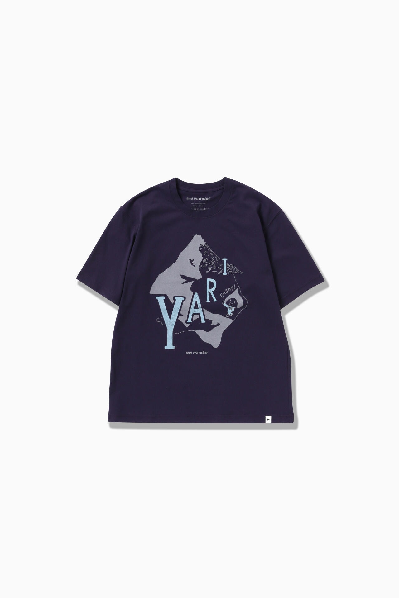 槍ヶ岳コラボＴ（ＹＡＲＩ柄） | cut_knit | and wander ONLINE STORE