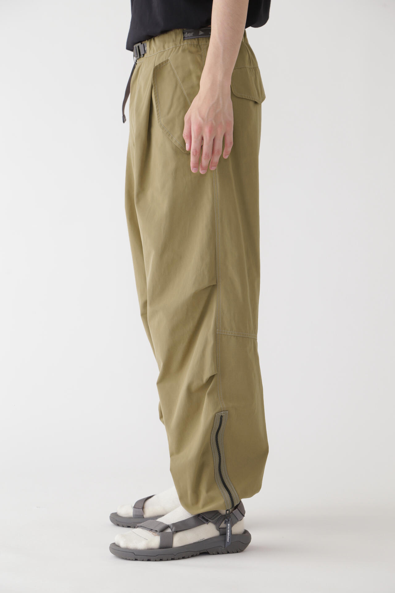 side zip hem pants