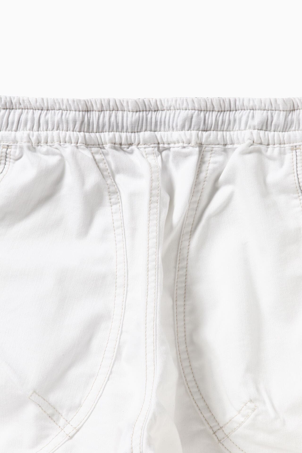 【DRY Easy Denim pants】white/ボトムス/サイズ:XL/コットン 65% ポリエステル 35%/日本製/公式 アンドワンダー
