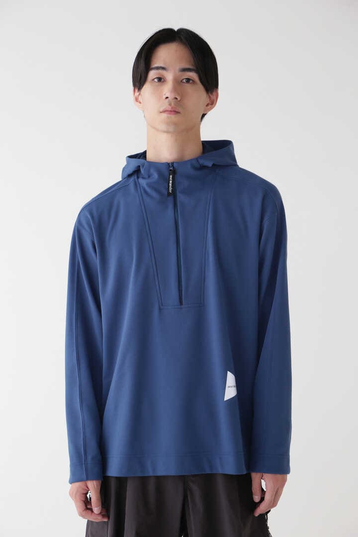 UV cut dry half zip hoodie