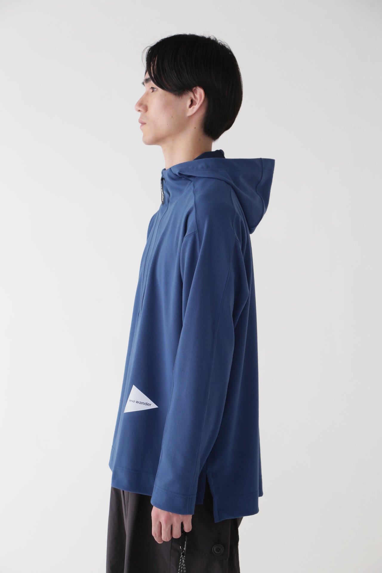 UV cut dry half zip hoodie | cut_knit | and wander ONLINE STORE