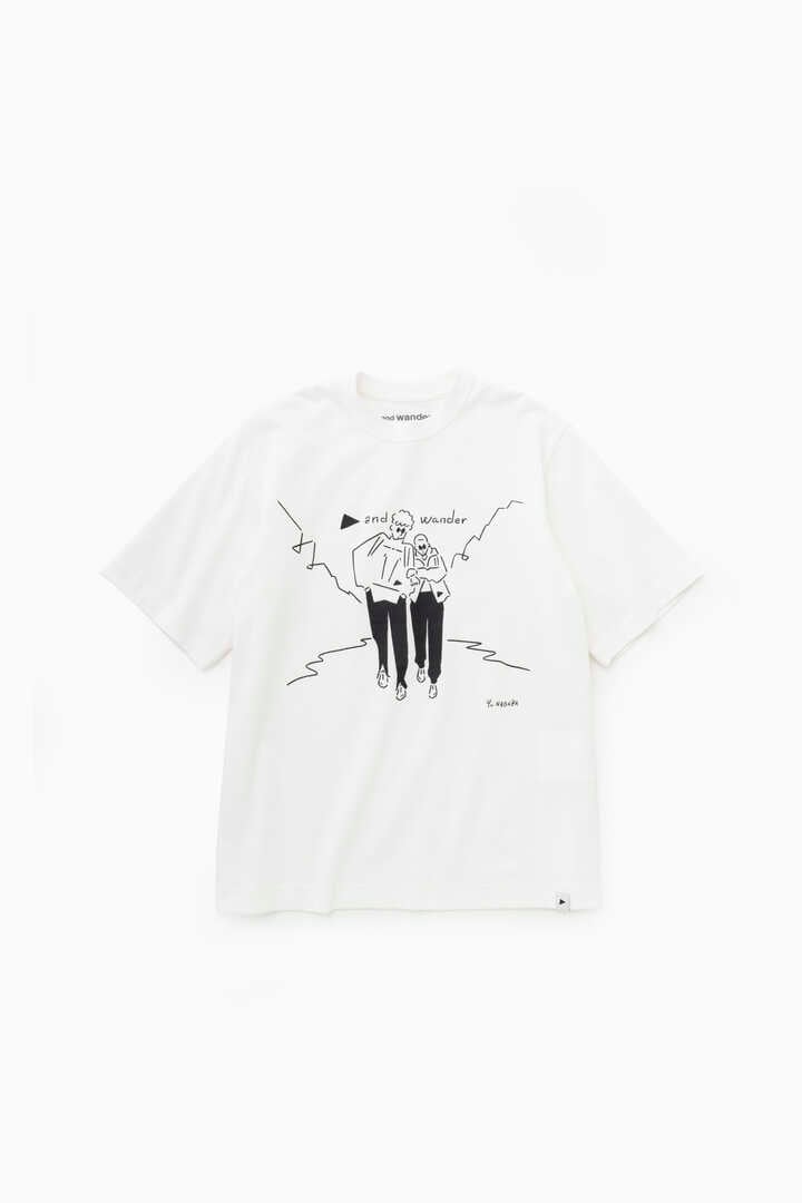 Yu Nagaba printed T | cut_knit | and wander ONLINE STORE