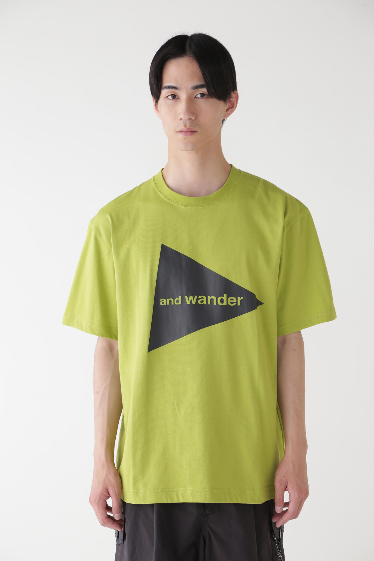 and wander big logo T | cut_knit | and wander ONLINE STORE