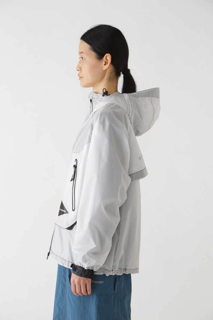 sheer loose fitting rain jacket 