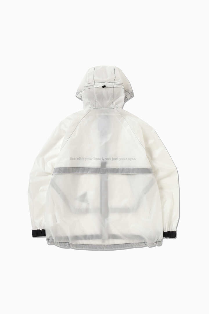 sheer loose fitting rain jacket 