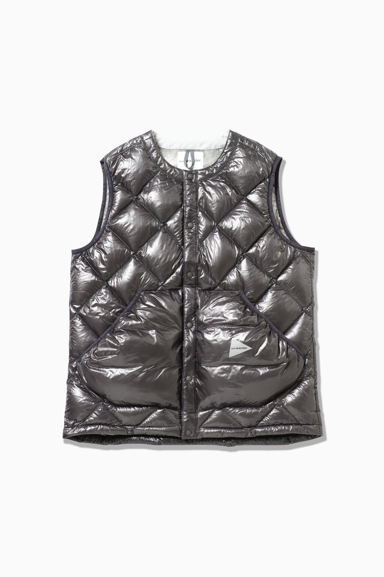 diamond stitch down vest