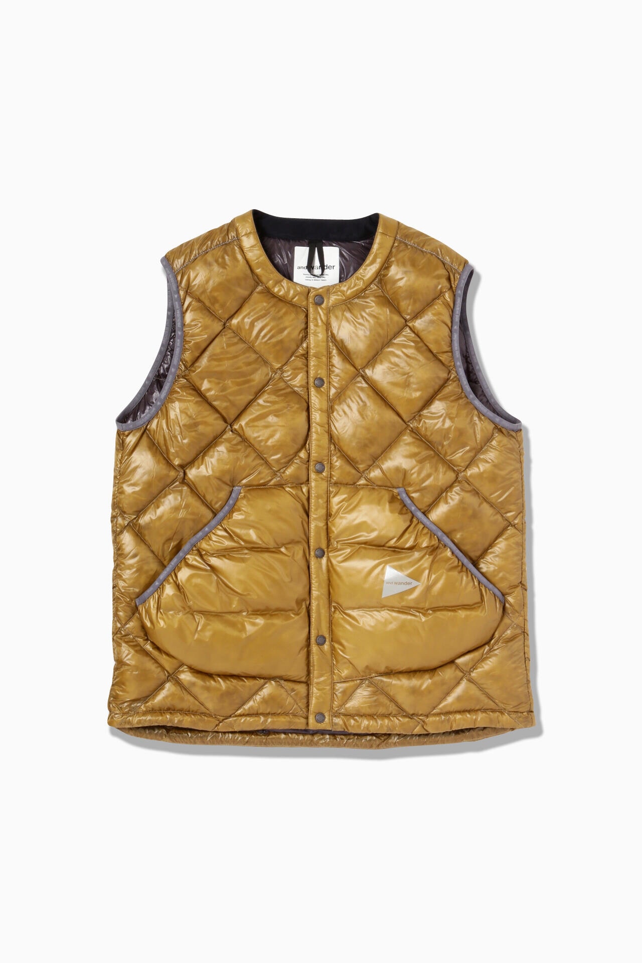 diamond stitch down vest