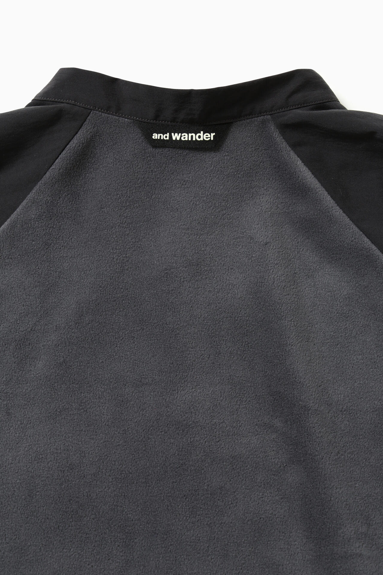 fleece base band collar shirt