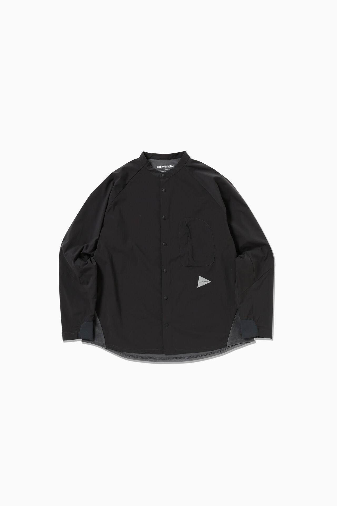 fleece base band collar shirt