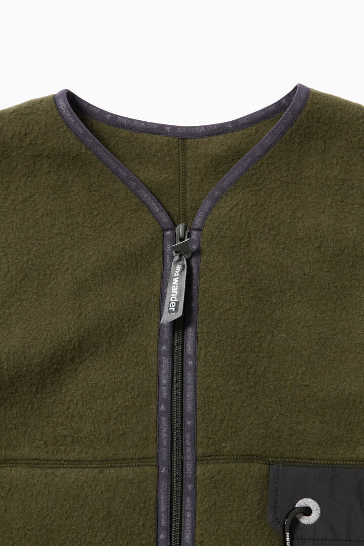 wool fleece cardigan