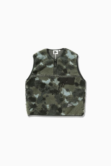 GRAMICCI × and wander JQ tape fleece vest