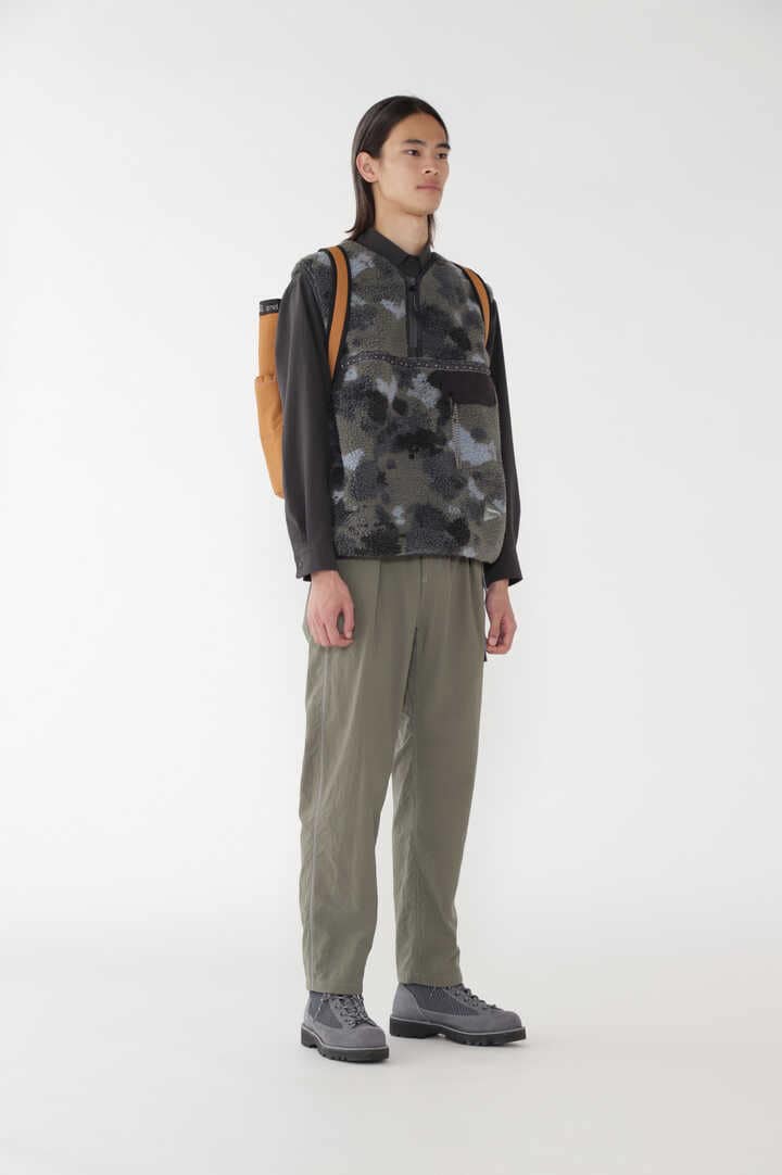 GRAMICCI × and wander JQ tape fleece vest