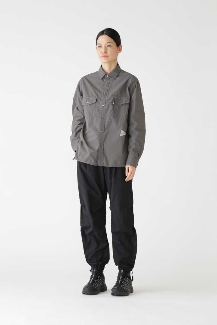 high count cloth side zip hem pants