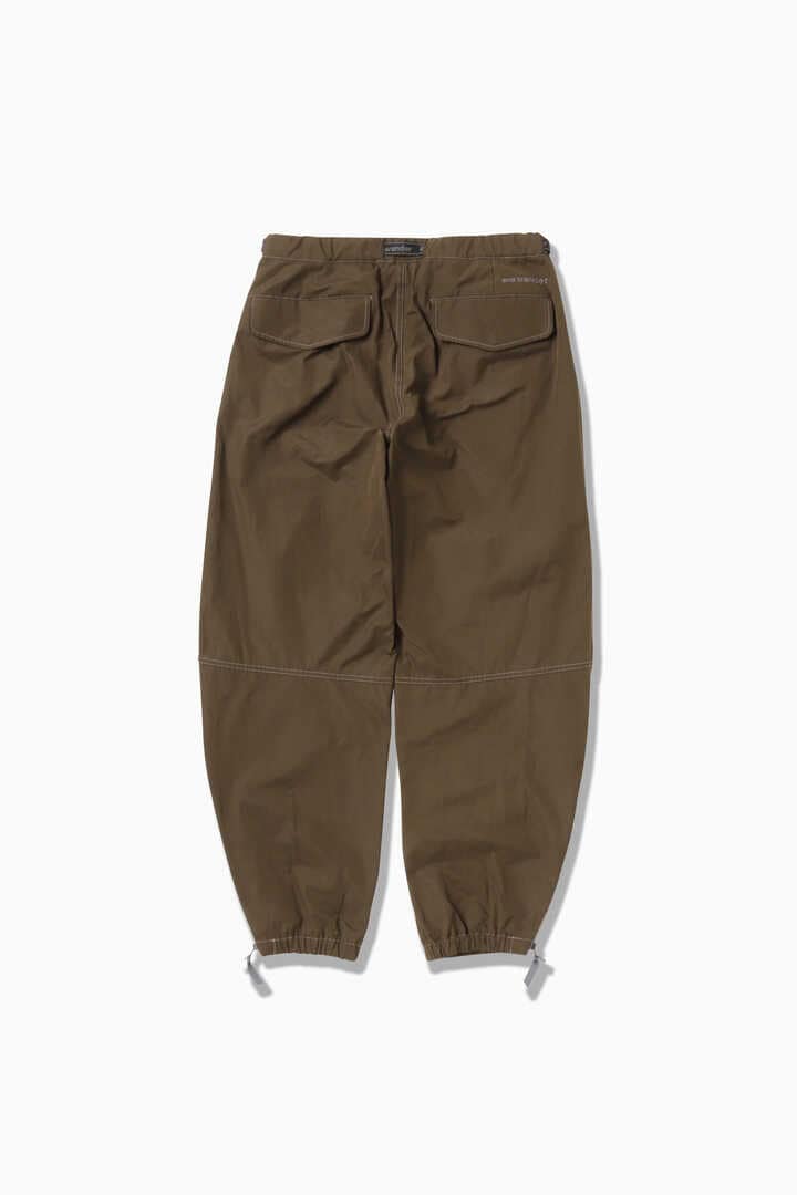 high count cloth side zip hem pants