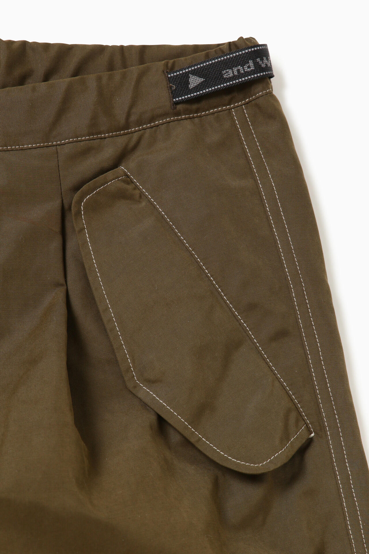 high count cloth side zip hem pants