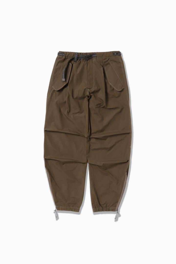 high count cloth side zip hem pants